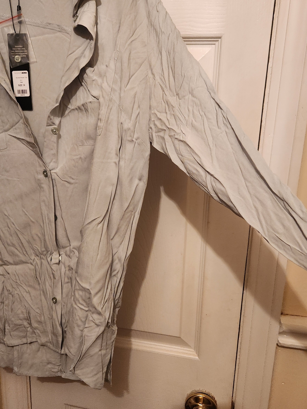 Fashion Nova Light Gray Utility Jacket